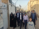 بازدید روستایی مجید درویشی فرماندارشهرستان ورامین از روستای جعفرآباد اخوان
