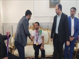 تجلیل از قهرمان ورامینی بازی های پاراآسیایی