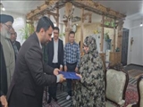 دیدار با ۲ خانواده شهید فرهنگی و کارگر شهرستان ورامین
