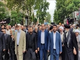 استقبال باشکوه مردم از معلم قهرمان و حماسه آفرین هشت سال دفاع مقدس