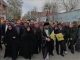 راهپیمایی پرشور روز قدس در خیرآباد با حضور بخشدار مرکزی ورامین