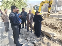 بازدید بخشدار مرکزی ورامین از دو پروژه عمرانی در بخش مرکزی