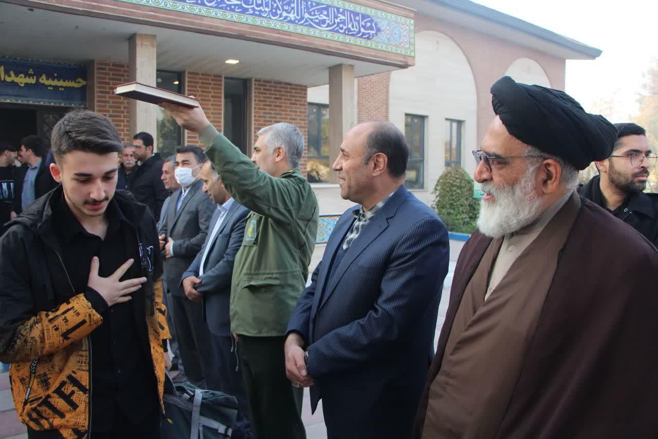 آیین اعزام دانش‌آموزان ورامینی به اردوی راهیان نور